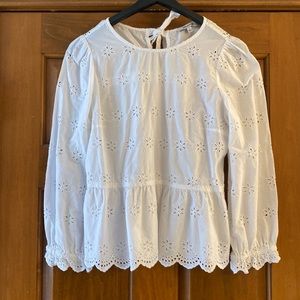 Madewell Eyelet Top - White - Small